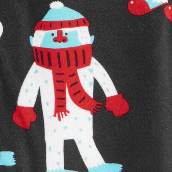 Carter’s Abominable Snowman 2-Piece Flannel PJ Set - Picture 2 of 3